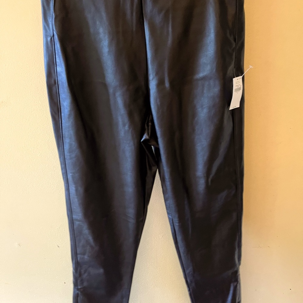 Pleather slim pants size 4